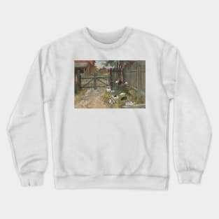 The Gate. From A Home by Carl Larsson Crewneck Sweatshirt